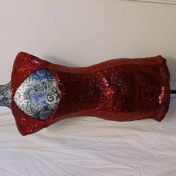 NWT Guess ruby red sequin sweetheart dress - Picture 4 of 13